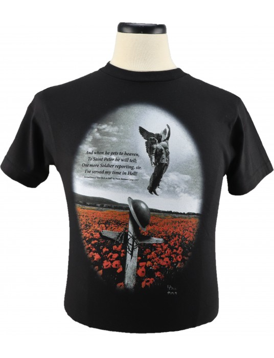 Military T-Shirt: Poppy T-shirts: Battlefield Cross Shirts