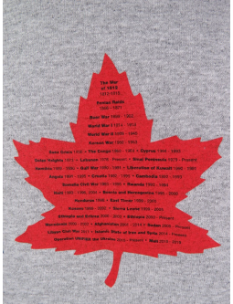 Flanders Fields Army Shirt: Canadian Military Conflict 1812 +